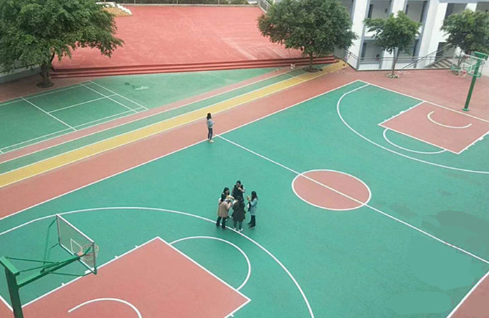 神農(nóng)架室外硅pu籃球場